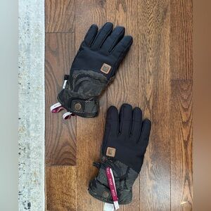 Roxy Black and Brown Roxy Ski Gloves Women’s